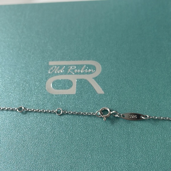 OR Old Rubin 925 Silver Heart Necklace with Gemstone Birthstone - Picture 8 of 11